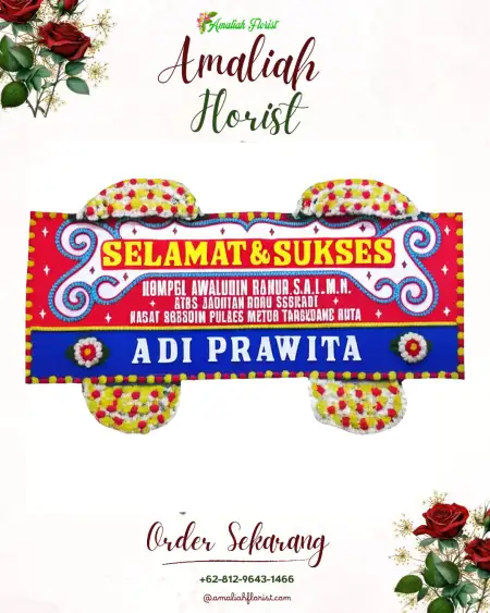 Papan Bunga Ucapan Selamat Krawitan